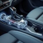 Tiptronic váltó a belső autó terében