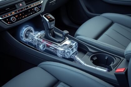 Tiptronic váltó a belső autó terében