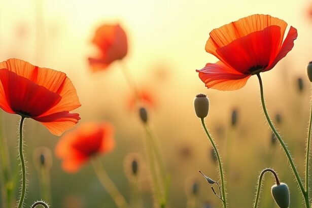 Fekete mák virágok a napfényben, természetes olaj