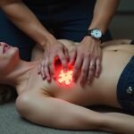 Elsősegélynyújtás, újraélesztés oktatása gyakorlati helyzetben.