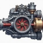 Turbó motor részletes ábrázolása, wastegate működése