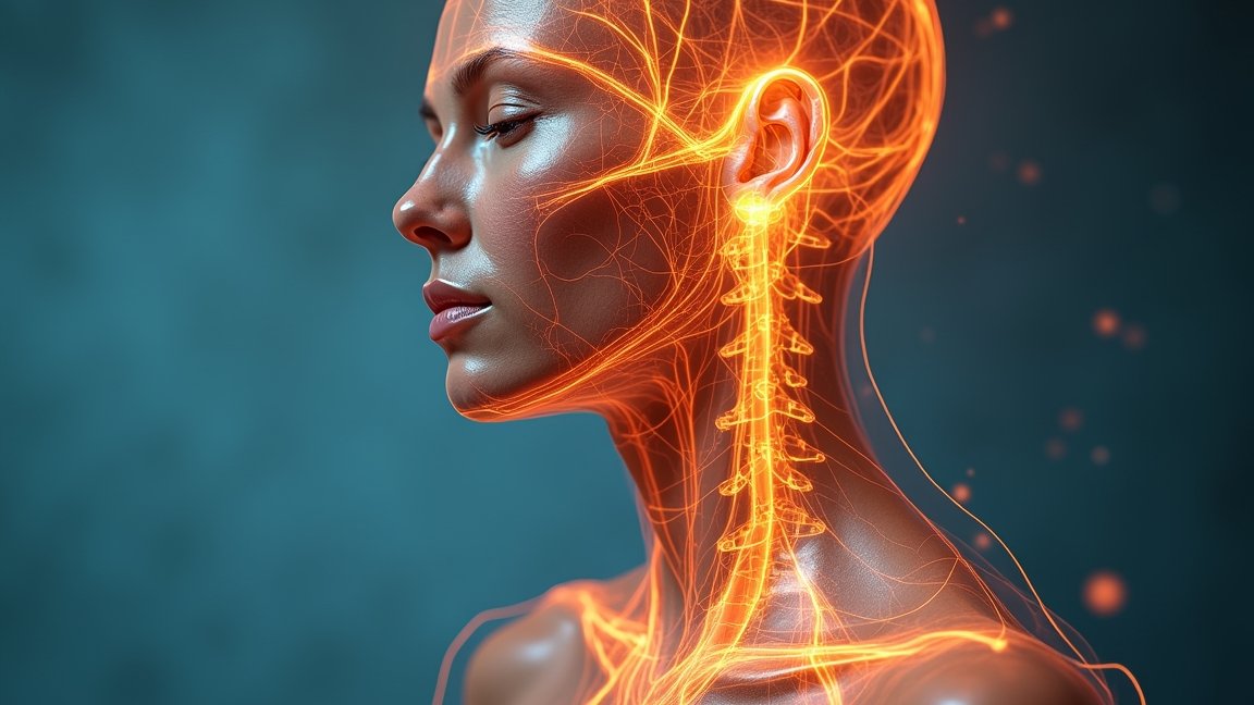 A D-vitamin és a pajzsmirigy egészségének vizualizációja.