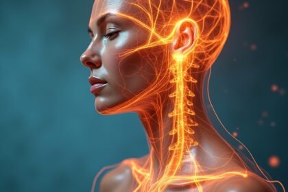 A D-vitamin és a pajzsmirigy egészségének vizualizációja.