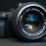 Tilt-shift objektív közelről, fotózáshoz