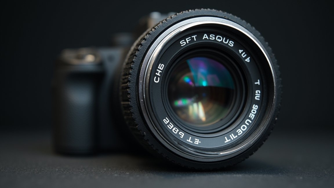 Tilt-shift objektív közelről, fotózáshoz