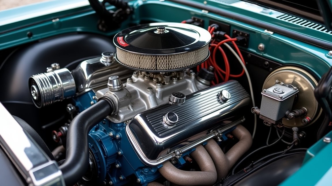 V8 motor részletes szerkezete és alkatrészei