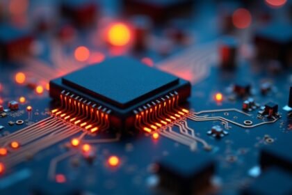 Schottky-dióda elektronikai alkatrészek az áramkörön.
