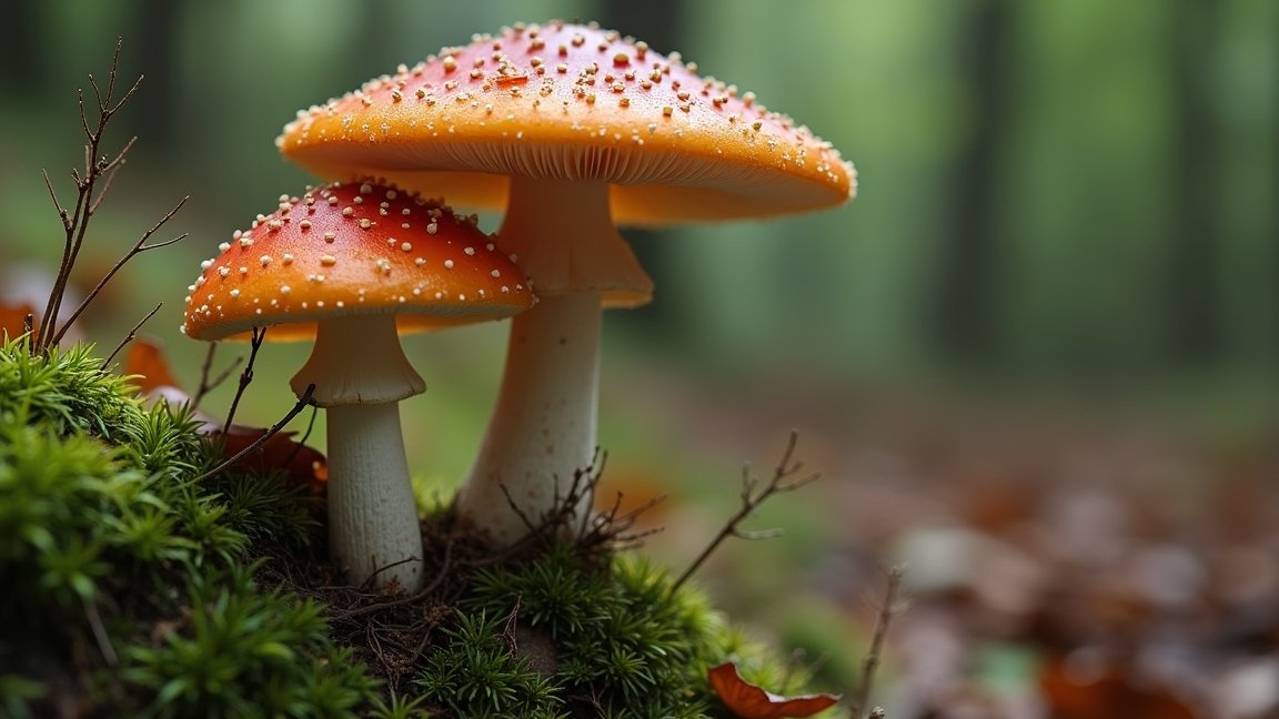 Veszélyes gombák a természetben, melyek mérgezést okozhatnak.